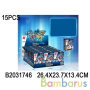 Конструктор пласт. робот, в ассорт. в кор. в дисплее уп-15шт в кор.12уп | фото №0