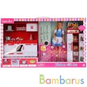 Кукла с набором мебели, кухня со светом, с аксесс., в ассорт. в кор. в кор.2*6шт | фото №0