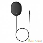 Беспроводное зарядное устройство Baseus Light Magnetic Wireless MagSafe Charger (WXQJ-01) Черный | фото №0