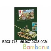 Конструктор ТАНК, с фигурками, с аксесс. 858дет. в кор в кор.6шт | фото №0