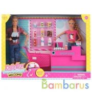 Набор из 2-х кукол + ребенок, гнущиеся, с аксесс., в ассорт. в кор. в кор.6наб | фото №0