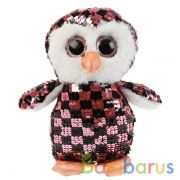 Игрушка мягкая сова из пайеток пятнистая 21см, без чипа, в пак. "МУЛЬТИ-ПУЛЬТИ" в кор.84шт | фото №0
