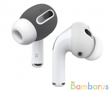 Накладки на наушники Elago для AirPods Pro Ear tips Cover (Серый+Белый) | фото №0