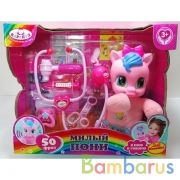 Пони озвученный 25см, мягкое тело, 50 фраз, песен, стих., акс, в кор КАРАПУЗ в кор.2*6шт | фото №0