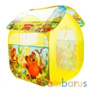Палатка детская игровая Союзмультфильм "ВИННИ-ПУХ" 83х80х105см в сумке Играем вместе в кор.24шт | фото №0