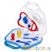 Набор доктора в чемодане, 8 предметов, "доктор пилюлькин", в пак. ТМ "Играем вместе" в кор.3*28шт | фото №0