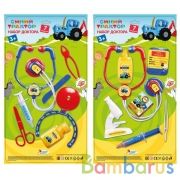 Набор доктора Синий ТРАКТОР блист.21*38*2см ИГРАЕМ ВМЕСТЕ в кор.2*96шт | фото №0