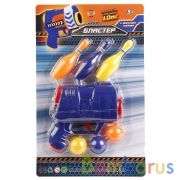 БЛАСТЕР "ИГРАЕМ ВМЕСТЕ" С ШАРАМИ И КЕГЛЯМИ НА КАРТ. (РУСС. УП.) в кор.2*36шт | фото №0