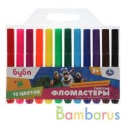 Фломастеры БУБА 12цв, толстые Умка в кор.6*12шт | фото №0