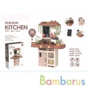 Набор игровой кухня на бат. свет+звук, с аксесс. в кор. в кор.12шт | фото №0