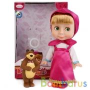 КУКЛА "КАРАПУЗ" МАША 25СМ (М/Ф"МАША И МЕДВЕДЬ") ОЗВУЧ. РУССИФИЦ. +МЕДВЕДЬ 10СМ В КОР. в кор.18шт | фото №0