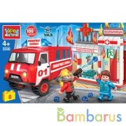 UAZ конструктор уаз-452: пожар в больнице, 121 дет. Город мастеров в кор.36шт | фото №0