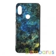 Чехол бампер Glass Case для Xiaomi Note 6 Pro (Green) | фото №0