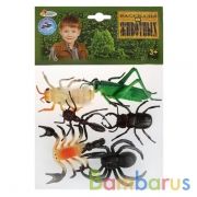 НАБОР ИЗ 6-И НАСЕКОМЫХ "ИГРАЕМ ВМЕСТЕ" 10СМ, В АССОРТ. В ПАК. С РУСС. ХЕДЕРОМ в кор.6*24наб | фото №0