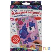 Наб д/тв-ва алмазная мозаика 10*15 см единорог МУЛЬТИ АРТ в кор.50шт | фото №0