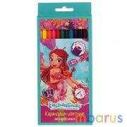 Цветные карандаши ЭНЧАНТИМАЛС 12цв, акварельные Умка в кор.20*12шт | фото №0