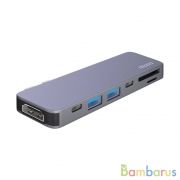 Адаптер Deppa для MacBook 7в1 (Графитовый) | фото №0