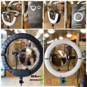 Складная кольцевая лампа V36 диаметром 36 см с зеркалом | фото №0