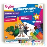 Буба пластилин восковой БУБА 12 цв (180 г) MultiArt в кор.16шт | фото №0