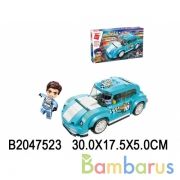 Конструктор пласт. машинка с фигурками, 151дет. в кор. в кор.48шт | фото №0