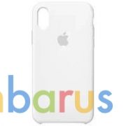 Накладка пластиковая для Apple iPhone X (Белый) Цветной логотип | фото №0