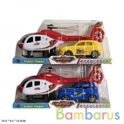 Машина инерц. + вертолет, цвет в ассорт. 1617-6 в пласт. в кор.2*36шт | фото №0