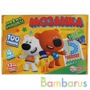 Ми-Ми-Мишки. 100 фишек. 4 цвета. Поле 280х200мм. В картонной коробке. Умные игры в кор.16шт | фото №0