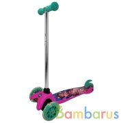 Самокат 3кол. "ЭНЧАНТИМАЛС" упр. накл., кол. пвх 120 и 90, свет в кор. в кор.6шт | фото №0