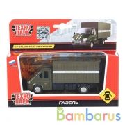 ТМ ТЕХНОПАРК. МАШИНА МЕТАЛЛ. ГАЗ. ГАЗЕЛЬ 12СМ, ИНЕРЦ., ОТКРЫВ. ДВЕРИ В РУСС. КОР. в кор.2*24шт | фото №0