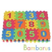 МИНИ-КОВРИК СБОРНЫЙ "ИГРАЕМ ВМЕСТЕ" "ЛЮБИМЫЕ ГЕРОИ"С ЦИФРАМИ, 36 ЭЛ. 5*5СМ, Р-Р 20*15СМв кор.2*144шт | фото №0