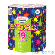 Народный Фейерверк НФ7114 Батарея салютов Цветные огни (1,1"х19) Фейерверк | фото №0