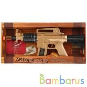 АВТОМАТ М-16 "ИГРАЕМ ВМЕСТЕ" НА БАТ. СВЕТ+ЗВУК, ВИБРАЦИЯ В РУСС. КОР. 42,5*18,5*4,5СМ в кор.2*24шт | фото №0