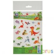 Забавные Динозаврики. Наклейки малого формата. 120х180мм. Умка в кор.500шт | фото №0