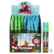 Мыльные пузыри МАША И МЕДВЕДЬ 60мл, в колбе 27см, в ассорт. в дисплее ИГРАЕМ ВМЕСТЕ уп-48шт в кор3уп | фото №0