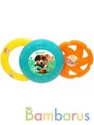 ИГРУШКА НАБОР ЛЕТАЮЩИХ ТАРЕЛОК №3 (ФРИСБИ+КОЛЬЦО+ЗВЕЗДА) ЛИЦЕНЗИЯ 44 КОТЕНКА в кор.35шт | фото №0