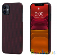 Чехол Pitaka MagEZ Case для iPhone 11, мелкое плетение (Черно-Красный) | фото №0