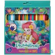 Цветные карандаши ЭНЧЕНТИМАЛС 24цв, шестигран, карт.кор Умка в кор.20*6шт | фото №0