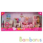 Кукла с питомцем, с мебелью, с аксесс. в кор. в кор.2*12шт | фото №0