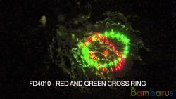 FD4010 RED AND GREEN CROSS RINGS 4шт | фото №0