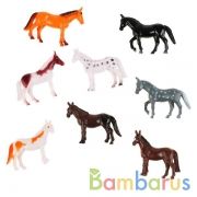 НАБОР ИЗ 8-И ЛОШАДЕЙ "ИГРАЕМ ВМЕСТЕ" 8СМ, В АССОРТ. В ПАК. С РУСС. ХЕДЕРОМ в кор.3*36наб | фото №0