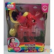 Пони 10 см, пластиковый прозрачный, светится ТМ "КАРАПУЗ" в кор.2*108шт | фото №0