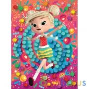 Набор д/дет тв-ва ФЕЕРИНКИ аппликация из помпонов  (17х23см) МУЛЬТИ АРТ в кор.100шт | фото №0