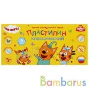 Пластилин классический Три Кота 6 цв (120 г) MultiArt в кор.30шт | фото №0