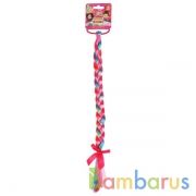 Аксессуары д/девочек СКАЗОЧНЫЙ ПАТРУЛЬ резинка с косой (радуга) в пак. МИЛАЯ ЛЕДИ уп-10шт в кор.50уп | фото №0