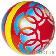 МЯЧ Д. 150ММ "КОРЗИНКА" ОКРАШ. ПО ТРАФАРЕТУ в кор.16шт | фото №0