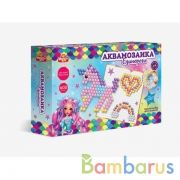 Набор д/детского тв-ва аквамозаика 600 бусин, единороги МУЛЬТИ АРТ в кор.24шт | фото №0
