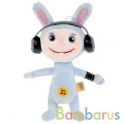 Игрушка мягкая Бобр Добр зайка большой, 21см, муз. чип, в пак. Мульти-пульти в кор.24шт | фото №0