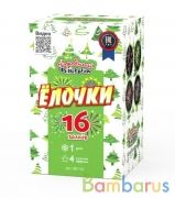 Народный Фейерверк НФ7100 Батарея салютов Ёлочки (1"х16) Фейерверк | фото №0