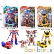 Робот -машина c аксесс. в ассорт. на карт. в кор.2*60шт | фото №0