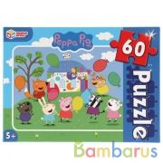 Свинка Пеппа. Пазлы классические в коробке. Пазл 60 деталей. Умные игры в кор.24шт | фото №0